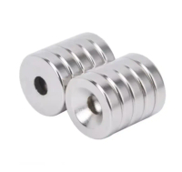 Donat Strong Magnet Neodymium Magnet koin Bolong Tengah Untuk Industri Tas Dompet Dll