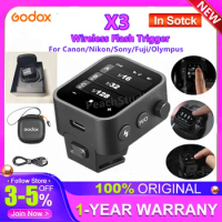 Godox X3 Flash Trigger Wireless Xnano C/X3 O/X3 F/X3 S/X3 N/X3-C 2.4G TTL OLED Touchscreen USB for Canon/Nikon/Sony/Fujifilm