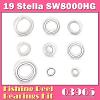 Fishing Reel Stainless Steel Ball Bearings Kit For Shimano 19 Stella SW8000HG 8000PG 03965 03966 Spinning Reels Bearing Kits