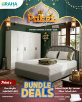 GrahaLiving - Lemari Pakaian Baju Gantung Gamis Hijab 4, 5 , 6 Pintu Tinggi Scandinavian Putih White