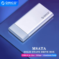 ORICO MSG All-Aluminium UBS3.0 In-Line MSATA กล่องฮาร์ดไดรฟ์แล็ปท็อป Solid State SSD มินิแบบพกพากล่องภายนอก