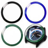 Blank Flat Ceramic Bezel Insert 38*31.6*1.0mm For Seiko SKX007 SKX009 SKX011 MOD Black/Blue/Green No Luminous watch parts