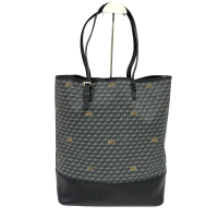 PRE-OWNED   FAURE LE PAGE GREY LEATHER BAG DAILY BATTLE SHOULDER TOTE 30CM (RUUS/TSRNY)