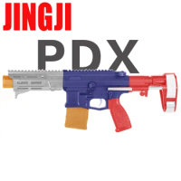 AK UNCLE JINGJI PDX Gel Ball Blasting Black Magazine Feeding Electric Continuous Launch Toy Gun Wbb