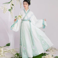 Hanfu Dress Women Traditional Chinese Cloth Outfit Ancient Folk Dance Stage Costumes Oriental Fairy Princess Cosplay