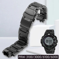 Plastic Steel Composite Watchband for Casio Protrek PRW 6000 Strap PRW-3000/3100/6000/6100Y Bracelet Mens Sports Watch Band