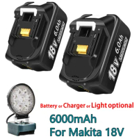 For Makita 18V Battery 6Ah Lithium Battery For Makita Drill For LXT BL1860B BL1860 BL1850 For Makita Rechargeable Battery BL1890