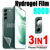 3IN1 Hydrogel Film Screen Protector For Samsung Galaxy S21 FE S22 Ultra Plus 5G S 22 21FE S21FE S21Ultra 22Ultra 5 G Camera Glas