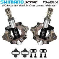 SHIMANO XTR SPD PD M9100 Bicycle Pedal Dual Sided for Cross Country Ride Race Short Axis MTB Bike Pedal Original Cycling Parts