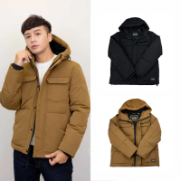 【LEVIS】超保暖 LEVIS 鋪棉外套 厚外套 保暖外套 連帽外套 防風 防潑水 無刷毛 大尺碼 外套(1558)