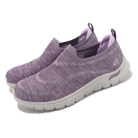 Skechers 休閒鞋 Arch Fit Vista 女鞋 紫粉色 寬楦 輕量 舒適 緩震 經典 健走 套入式 104371WPLUM