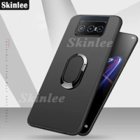 Skinlee Case For Zenfone 9 8 Flip Ultra Thin Back Matte With Magnetic Attraction Ring Soft Cover For Asus Zenfone 7 10 Case