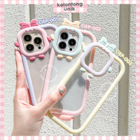 ◤CUCI GUDANG◥ 3D Cute Little Monster with Bow 2 in 1 Case/ Casing Kamera Pita - Softcase/ Casing HP 