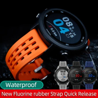 New Fluorine rubber Strap for Seiko Omega Quick Release Watch Band 20 22mm Silicone Tropic Strap Smart Watch Strap FOR Huawei