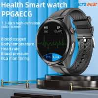 ECG PPG Smart Watch Men Women Electrocardiogram Display Body Temperature Heart Rate Blood Pressure Monitor Smartwatch Fitness