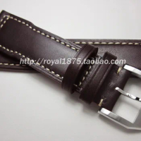 Men calf leather Watch strap 20mm 21mm 22mm Genuine leather Watch band For IWC For Omega For Seiko with Silver Pin buckle
