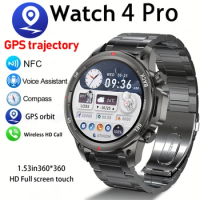 The latest DK68 men's high-end Bluetooth call smartwatch NFC with flashlight outdoor fitness and health monitoring smartwatch