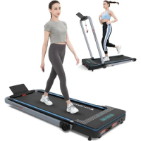 CITYSPORTS Folding Treadmill, Compact Foldable Treadmill, Electric Treadmill 1400W Motorized Running, Folding Treadmill Under De