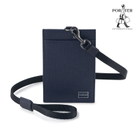 [領券9折]PORTER INTERNATIONAL - 沉穩風尚LOFTY真皮證件套 - 深藍