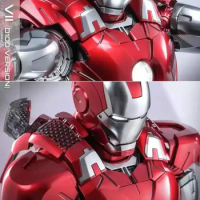 Hot Toys Ht D100 Edition Mms696 Alternative Color Mk7 Iron Man Mar 7 Limit Mk7 Anime Figure Kids Collectable Gifts