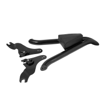 รถจักรยานยนต์สีดำที่ถอดออกได้ Sissy Bar พนักพิงผู้โดยสารด้านหลังสำหรับ Harley Touring CVO FLHR Road