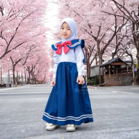 SAOIRSE'S Sailormoon II - Seragam Anak TK/PAUD Seifuku Sekolah Jepang Perempuan Gamis Dress Panjang 