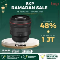 BKP Canon RF 85mm f1.2L USM Lensa Kamera HITAM HITAM