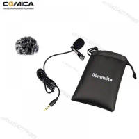 Comica Cvm-V01 Lavalier Lapel Microphone Clip-On Condenser Interview Mikrofon for Iphone Android Smartphone Voice Recorder