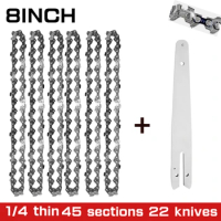 8 Inch 1/4 Chainsaw Chain GuidePortable Electric Saw Mini Chainsaw Logging Saw Blade Pruning Chain Saw Chain Accessories
