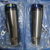 Titanium Alloy 51MM 60MM Universal Motorcycle Left Right Exhaust Pipe Scooter Escape Muffler DB Killer For Z1000 S1000RR CBR650R