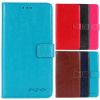 TienJueShi Business Luxury Protect Flip Stand Leather Cover Phone Case For Kogan Agora Go 5.45 inch Pouch Shell Wallet Etui Skin