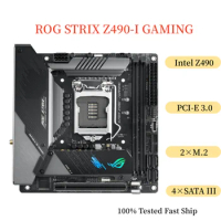 For ASUS ROG STRIX Z490-I GAMING Motherboard 64GB LGA 1200 DDR4 Mini-ITX Mainboard 100% Tested Fast Ship