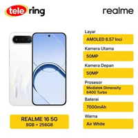 HP REALME 16 5G8/256GB WHITE
