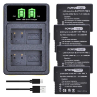 DMW-BLC12 DMW-BLC12E Battery +LED Dual USB Charger with Type C Port for Panasonic FZ200 FZ1000 DMC-G5 G6 G7 GX8 G85