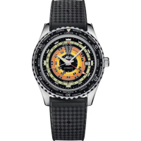 【MIDO 美度 官方授權】OCEAN STAR 復古雙時區潛水機械腕錶(M0268291705100)