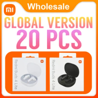 20 Pcs Xiaomi Redmi Buds 4 Lite Global Version with Cable True Wireless Headphones Bluetooth Earphones Lightweight Earbuds
