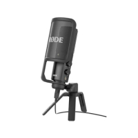 Rode NT-USB High quality studio microphone with the convenience of USB ultra-low noise with Pop Filter and table stand