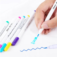 1/6pcs DIY Ink Disappearing Fabric Marker Pen Cross Stitch Water Erasable Pen Dressmaking Tailor's Pen for Quilting Sewing Tools