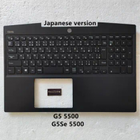 New For DELL 15 G5 5500 G5Se 5505 Upper Top Cover LCA Back Case Japanese Version Black Keyboard Shell
