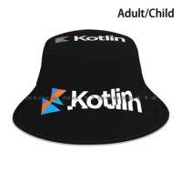 Kotlin Bucket Hat Sun Cap Kotlin Java Android Python Foldable Outdoor Fisherman Hat