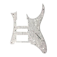 White Pearl HSH Guitar Pickguard for MIJ Ibanez RG 350 DX Guitar Pickguard Humbucker Pickup HSH Scratch Plate Guitar Parts