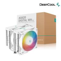 【DeepCool】九州風神 AG620 DIGITAL WH ARGB CPU散熱器(白色/可視化溫度顯示)