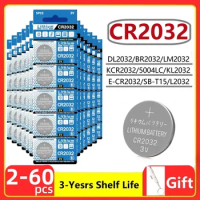 NEW 2-60PCS 3V CR2032 Lithium Button Battery BR2032 ECR2032 LM2032 5004LC Coin Cell Watch Batteries For Toy Clock Remote Control
