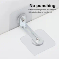 Adhesive Furniture Wall Anchors TV Cabinet Fixed Prevent Dumping Device Punch-free Furniture Anti-falling Fixture