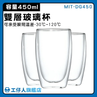 【工仔人】牛奶杯 耐冰 高硼硅玻璃 MIT-DG450 會議杯子 耐熱玻璃瓶 馬克杯 玻璃杯