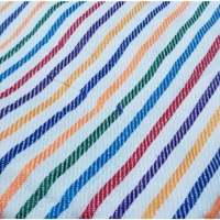 Selimut salur/selimut garis/selimut hitam putih/selimut rumah sakit - Pelangi Katun