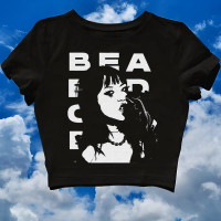 CROP TOP BEABADOOBEE | GRUNGE | CROPTOP HITAM | CROP TEE SLIM FIT STYLE Y2K VINTAGE AESTHETIC | KAOS