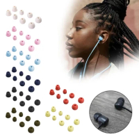 4Pairs Soft Silicone Earbuds Earphone Tips Earplug Cover For Beats Flex / Beats X / Powerbeats Pro Headphone Eartips Replacement