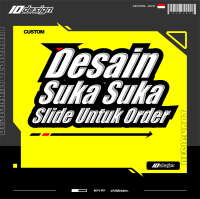 Stiker Custom 40 Pcs Desain Suka Motor Nama Nomor Start Balap Racing Custom Logo Motorcycle