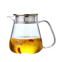 【Glass King】GK-844/耐熱泡茶壺/600ml(耐熱玻璃壺 耐熱花茶壺 可直火泡茶壺 高硼硅玻璃 分享壺)